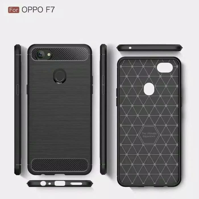 OPPO F15/F11/F11 PRO/F9/F7/F5/F3/F1S CASE SOFTCASE BLACK IPAKY CARBON