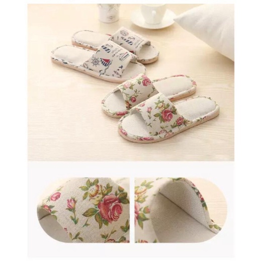 Sandal Rumah Hotel EMPUK Nyaman Modis Lembut Motif Gambar Slipper SP03