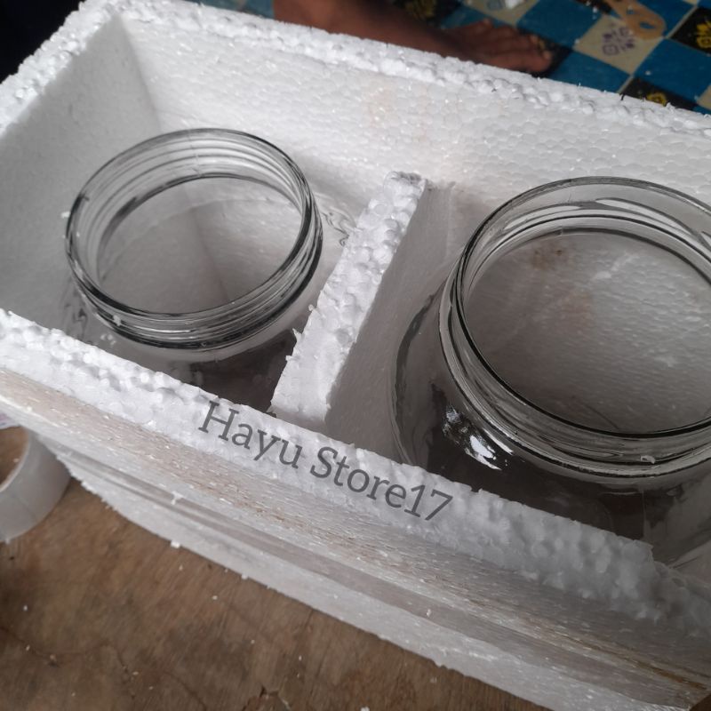 2Pcs _ Toples kaca 3 Liter / Toples cherry / Toples cendol / Toples jumbo / Toples cupang