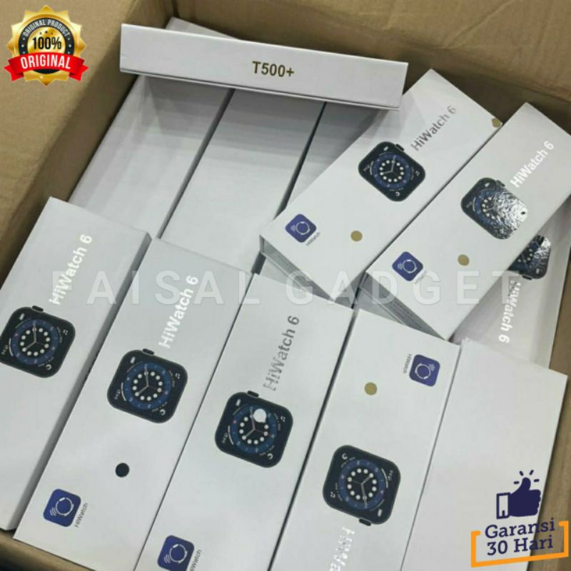 SMARTWATCH IWO T500+ 44MM HIWATCH 6 T500+Plus T500PLUS 1,75inc 6 SERIES 6 FAISALGADGET