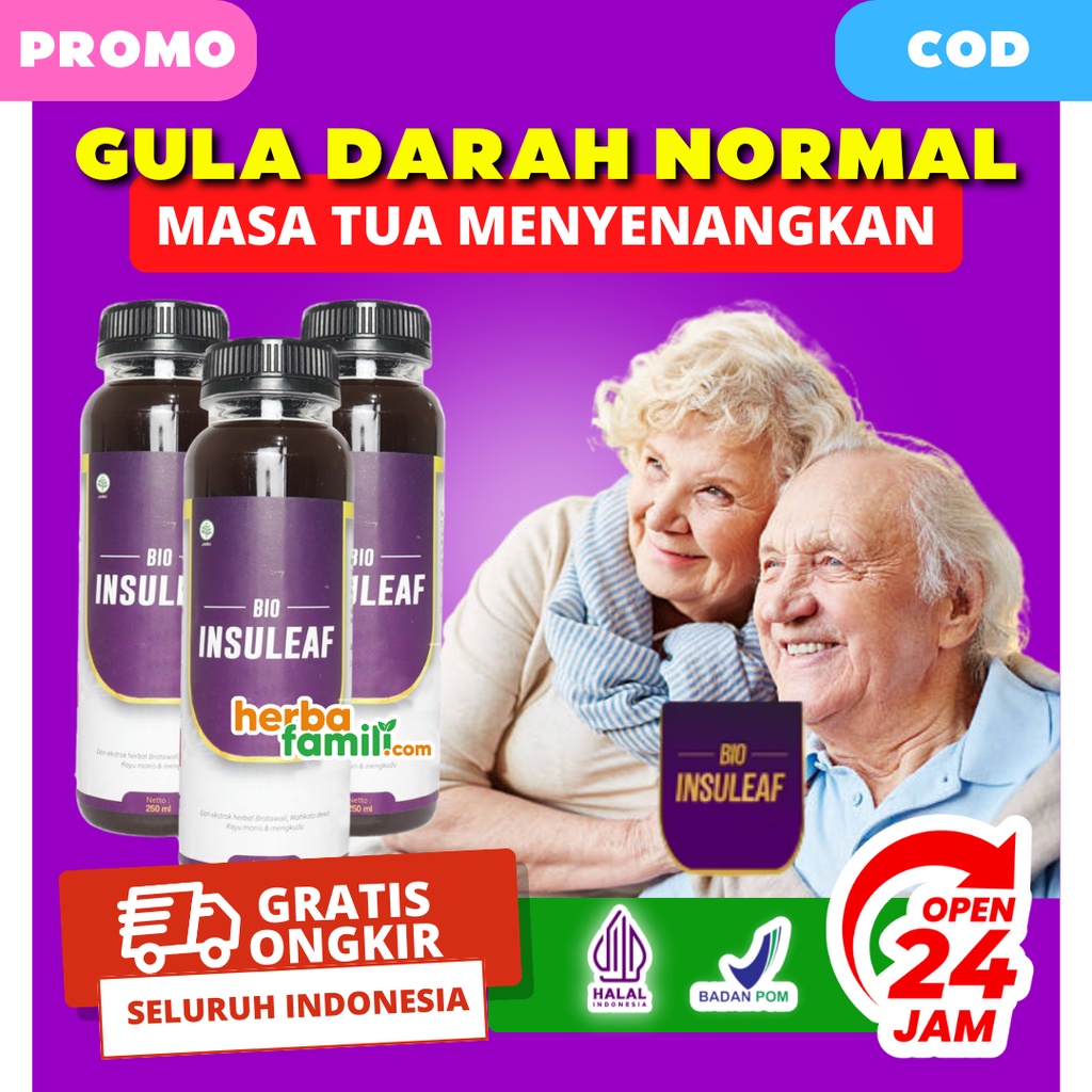 Bio Insuleaf Herbal Diabetes Original 1 Botol | Bioinsuleaf Daun Insulin Obat Herbal Diabetes Cair 250 ML BIO INSULEAF