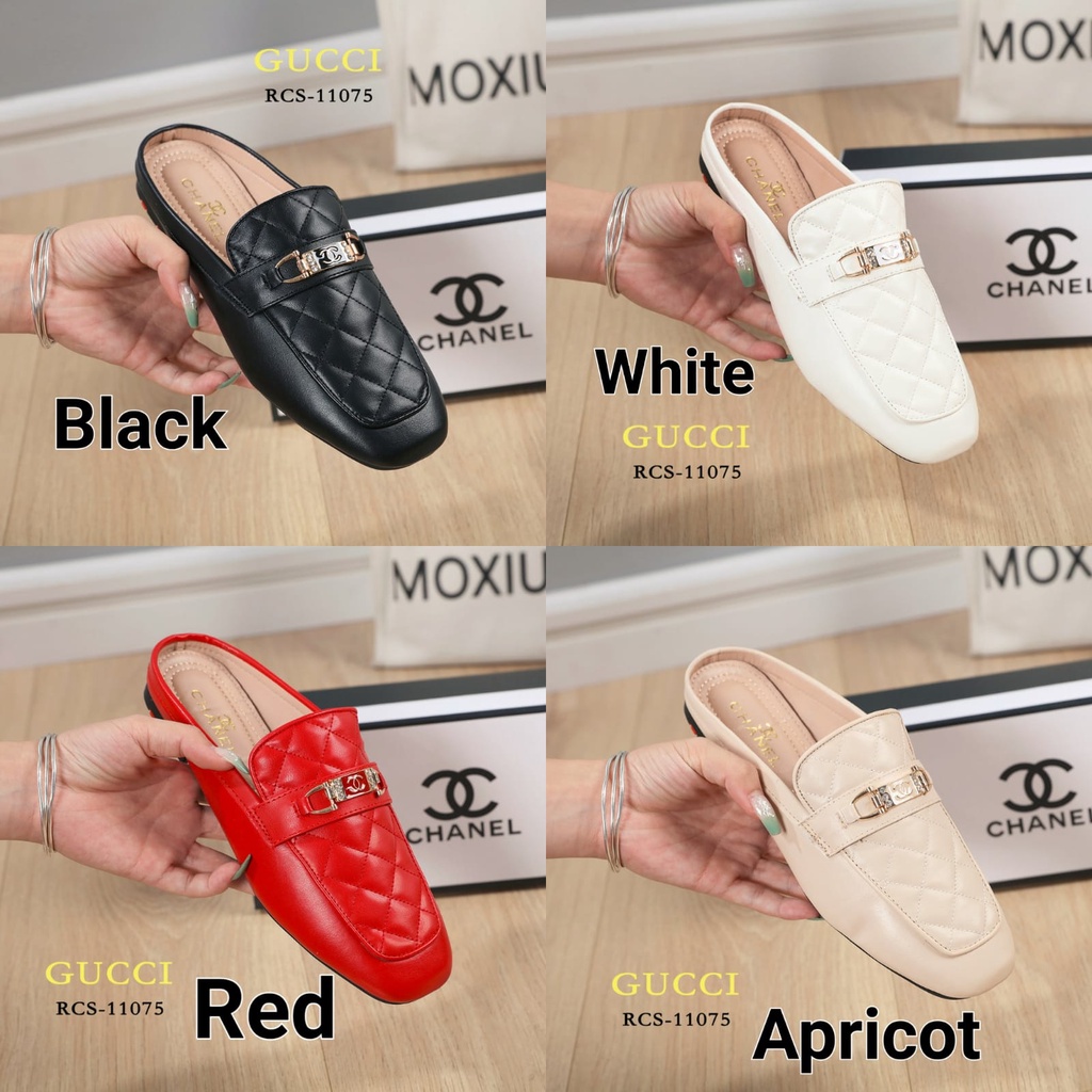 SEPATU WANITA BATAM IMPORT CHANEL SLOPE SHOES RCS-11075