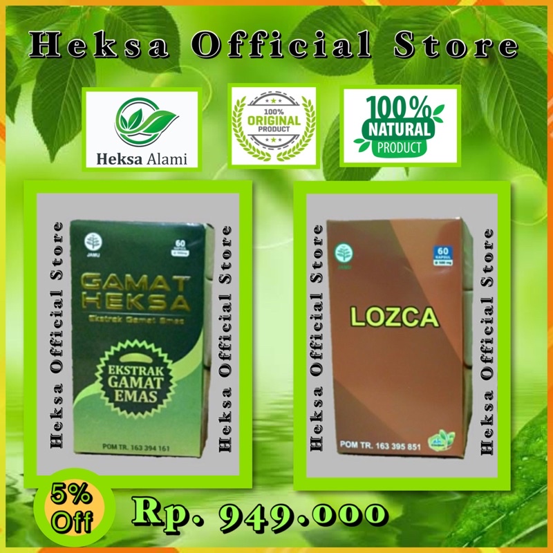 Gamat & Lozca Herbal Heksa || Paket Terapi Pengobatan Tumor & Kangker.