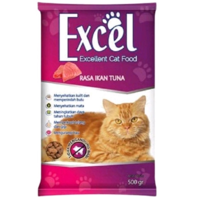 Makanan Kucing Excel Ikan Tuna 500gram