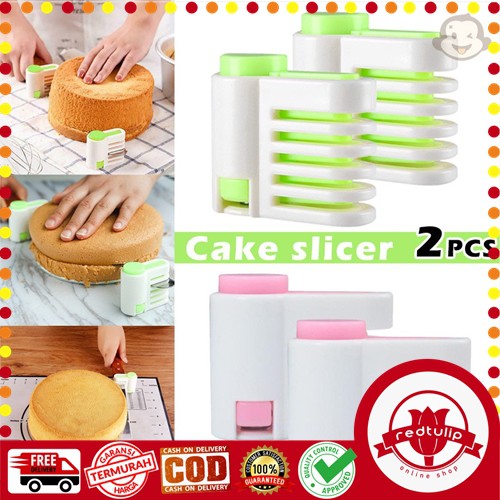 5 Layers Cake Slicer Bread Cutter Alat Pembagi Kue (1 Pasang)