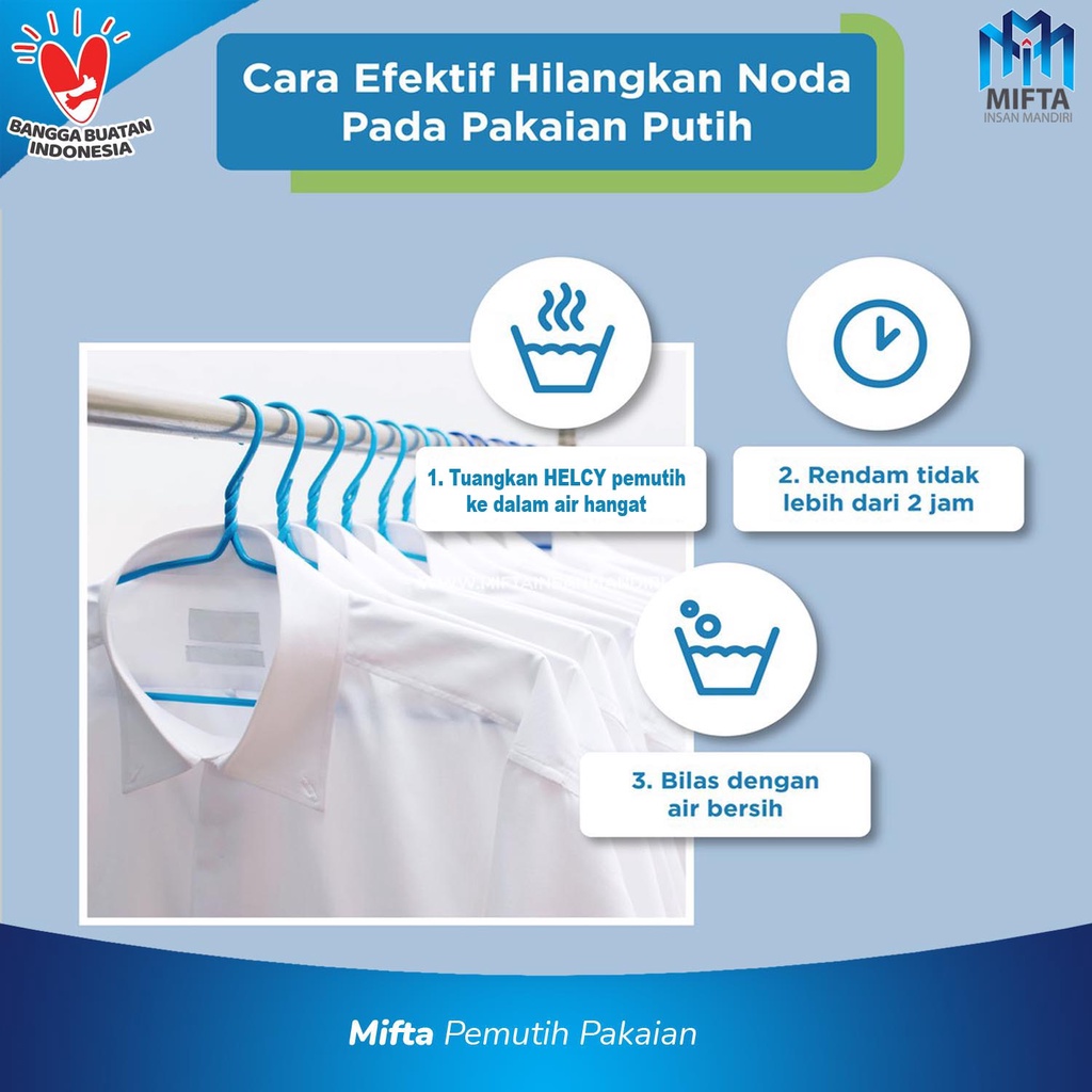 PEMUTIH BAJU DAN PAKAIAN HELCY 5 LITER / PEMUTIH NODA PAKAIAN CAIR / BLEACHING