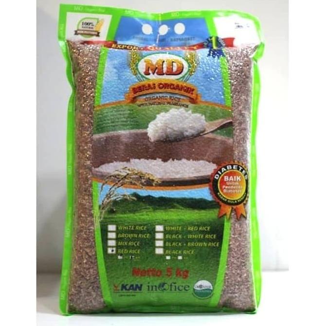 

Promo Awal tahun Organic Red Rice Kupas Kulit - Beras Organik - Beras Merah - MD 5kg Promo Awal