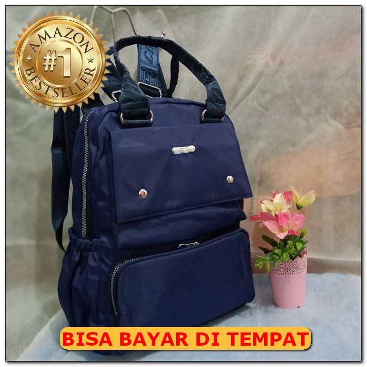 Rs 326 - Ransel Farra/Tas Punggung Wanita Import PE415  Merk Chibao Ukuran Besar Kd 12280 - Biru