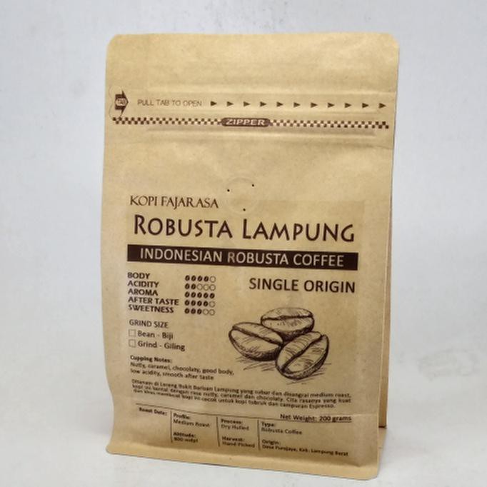 

Apoj89Otq Kopi Fajarasa Robusta Lampung Biji Kopi Robusta 200 Gram