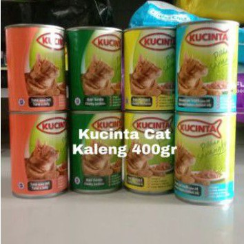 Makanan Kucing kucinta Kaleng 400g - makanan Basah kucing Paket 1 dus ( Isi 24 kaleng)