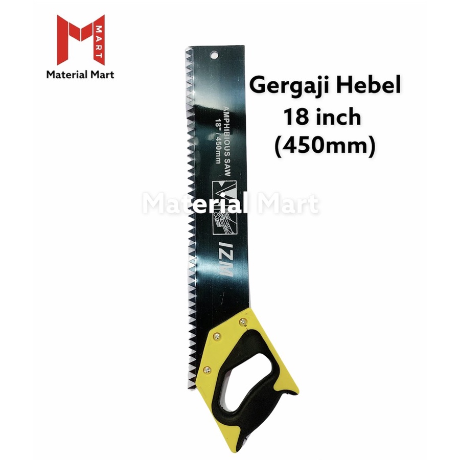 Gergaji Hebel Gagang Karet 18&quot; | Gergaji Bata Ringan 18 Inch Murah | Material Mart