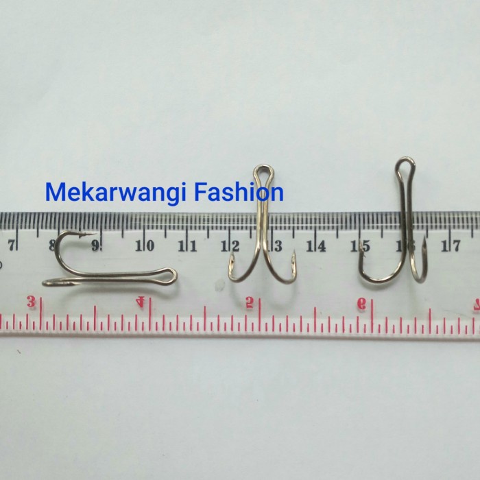 MURAH Double Hook No.2 Kail untuk Jump Frog Soft Frog