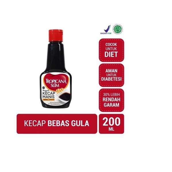 

Tropicana Slim Kecap Manis Botol 200 mL⠀⠀⠀⠀