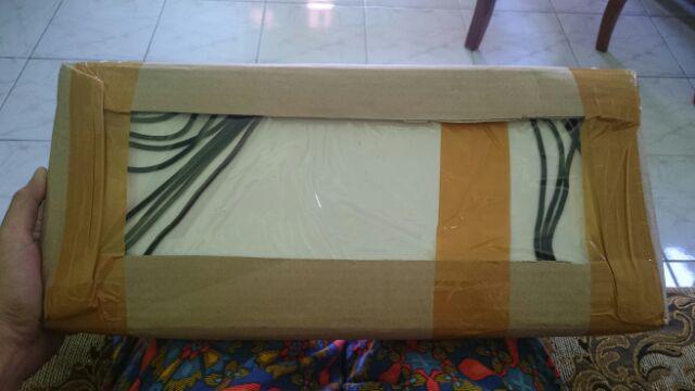 Rak Dinding Gantung Pot Tanaman 2 Susun Putih Tali Hitam Minimalis