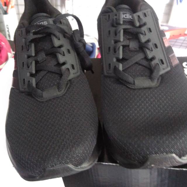 Adidas Duramo 9 Full Black Sepatu running Sepatu sekolah Original