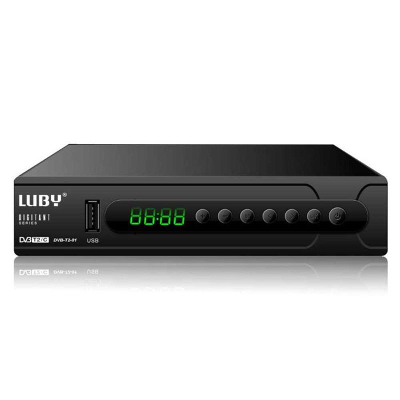 Set Top Box Luby DVB-T2-01 Full HD 1080p SNI STB TV Digital Receiver