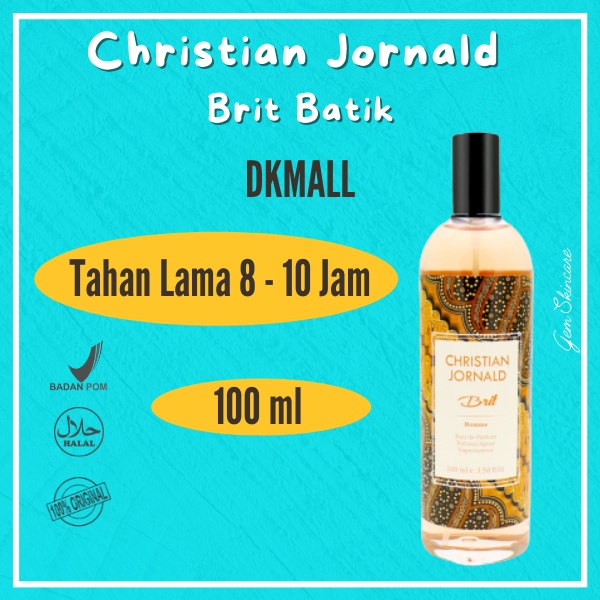 DKMALL - Parfum Pria Christian Cristian Jornald Parfume Pria Murah Brit Batik 100ml / Parfum Cowok L