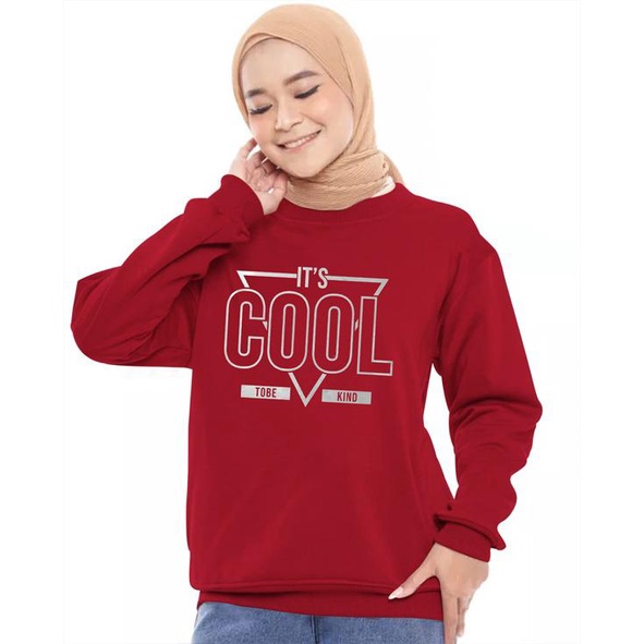 Kaos Lengan Panjang COOL / Kaos Sweatshirt / Atasan Wanita / Atasan Wanita Lengan Panjang