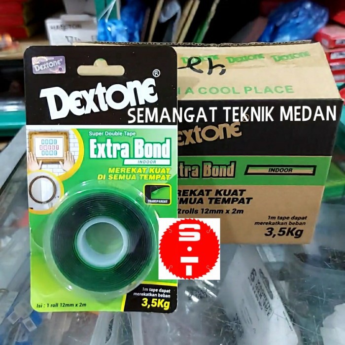 

LEM SUPER DOUBLE TAPE EXTRA BOND INDOOR BENING 12mm x 2 METER DEXTONE