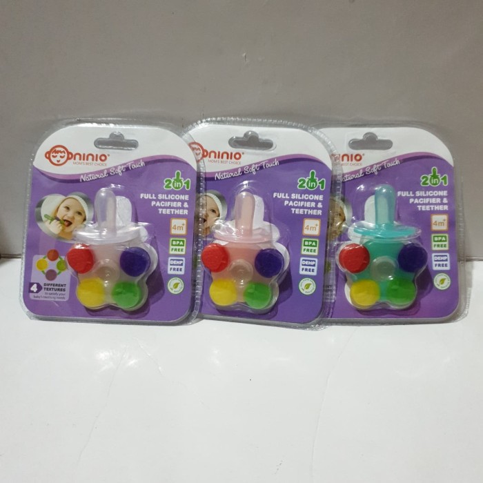 Ninio 2in1 Full Silicone Pacifier &amp; Teether