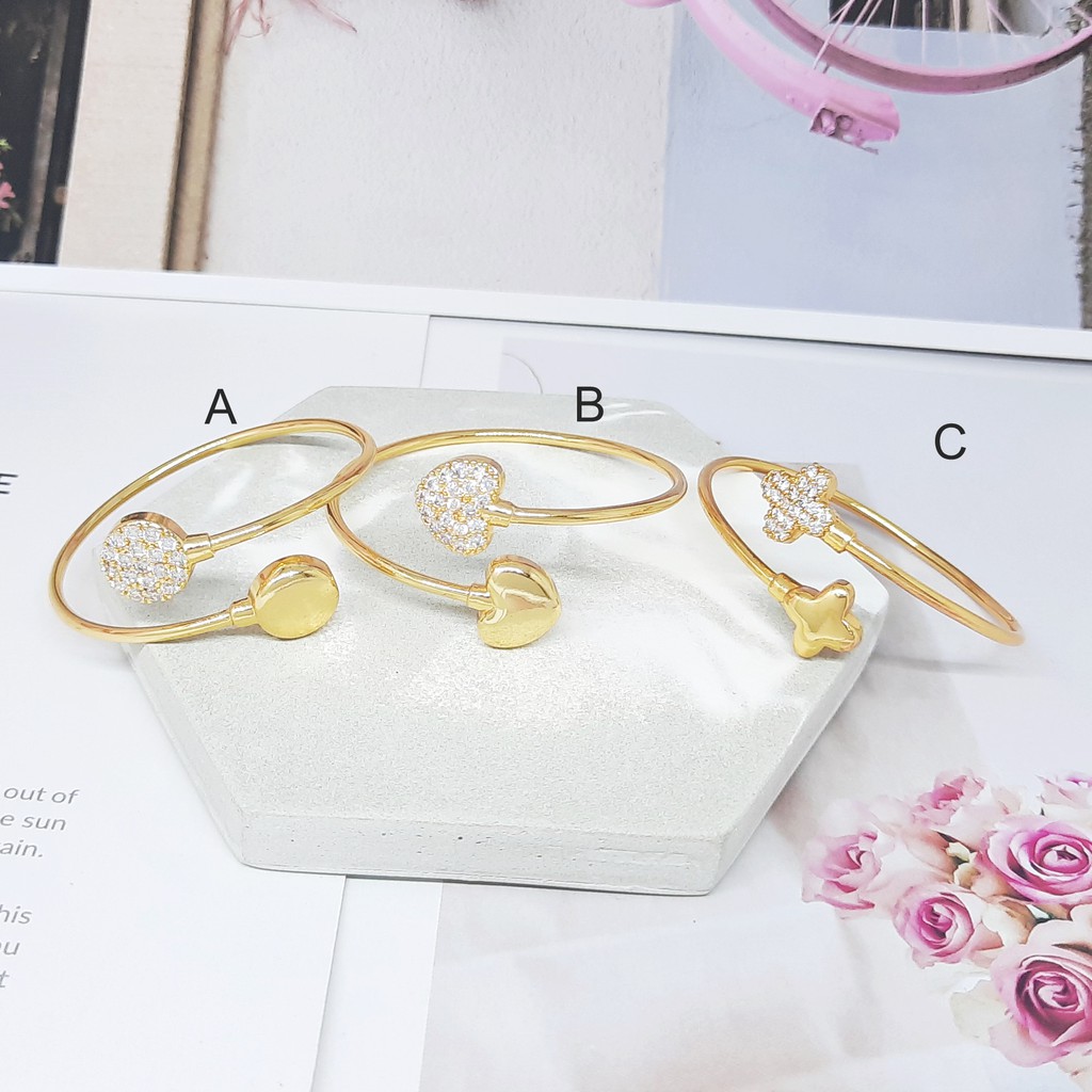 Gelang Anak Premium Xuping Bangle Mata Elegan Lapis Emas - BB633