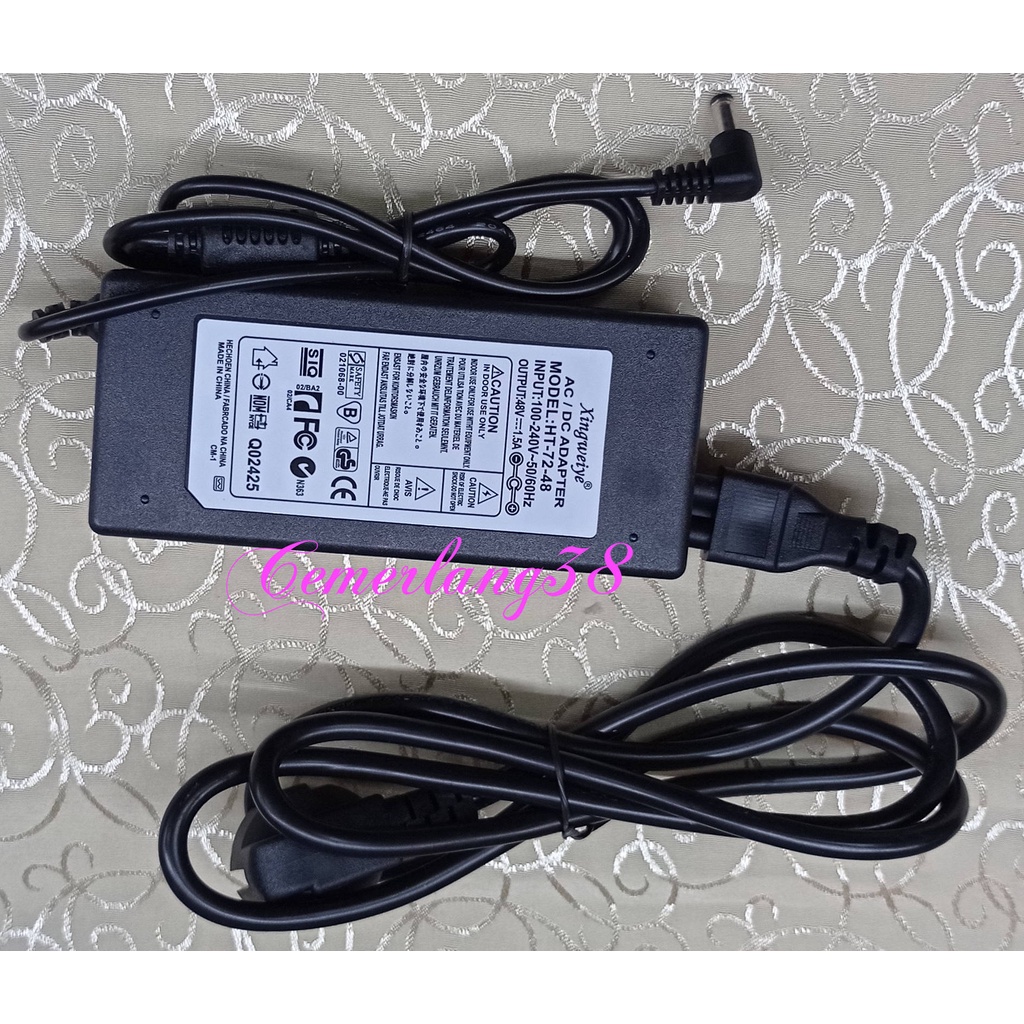 Switching Adaptor 48V 1.5A + kabel Power supply PSU 48 Volt 1.5 ampere