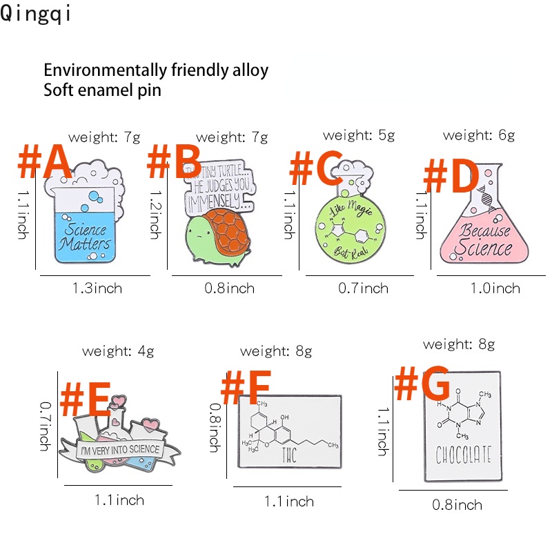 Bros Pin Enamel Desain Kartun Botol Kimia Untuk Anak