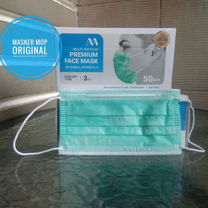 MASKER MULTI ONE PLUS 3PLY - Masker Medis 3ply Earloop isi 50 pcs/box