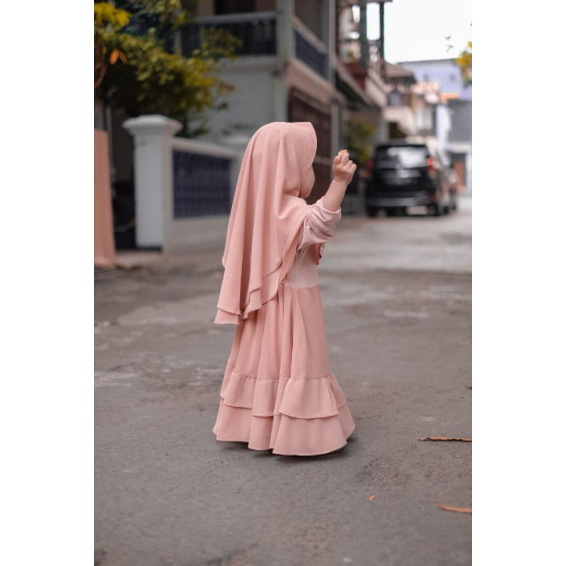 Gamis Anak Lucu / Gamis Anak set Jilbab / Gamis Anak Ceruti / Gamis Maryam