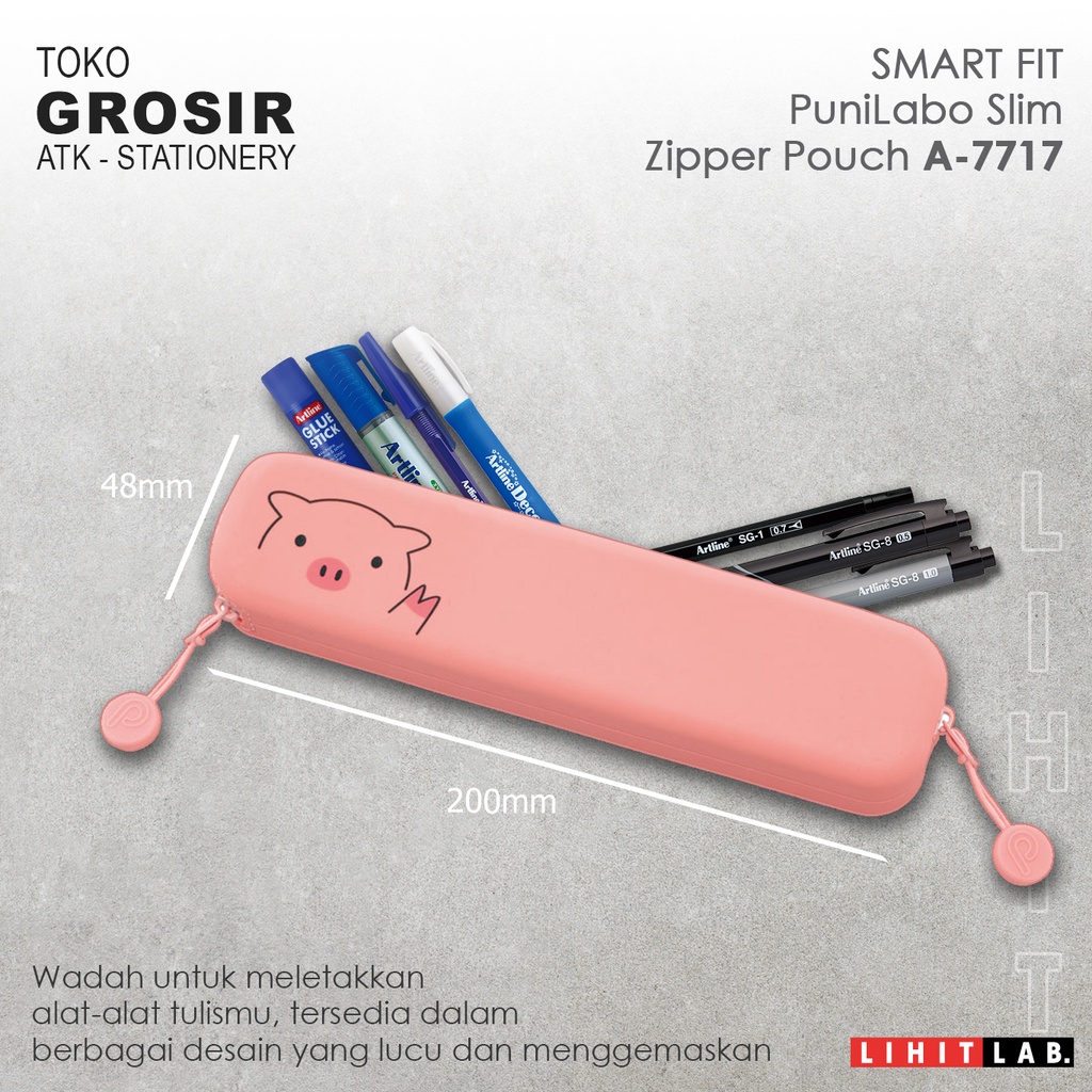 

SALE CUCI GUDANG LIHIT LAB Slim Zipper Pouch Tempat Pensil Lucu A-7717