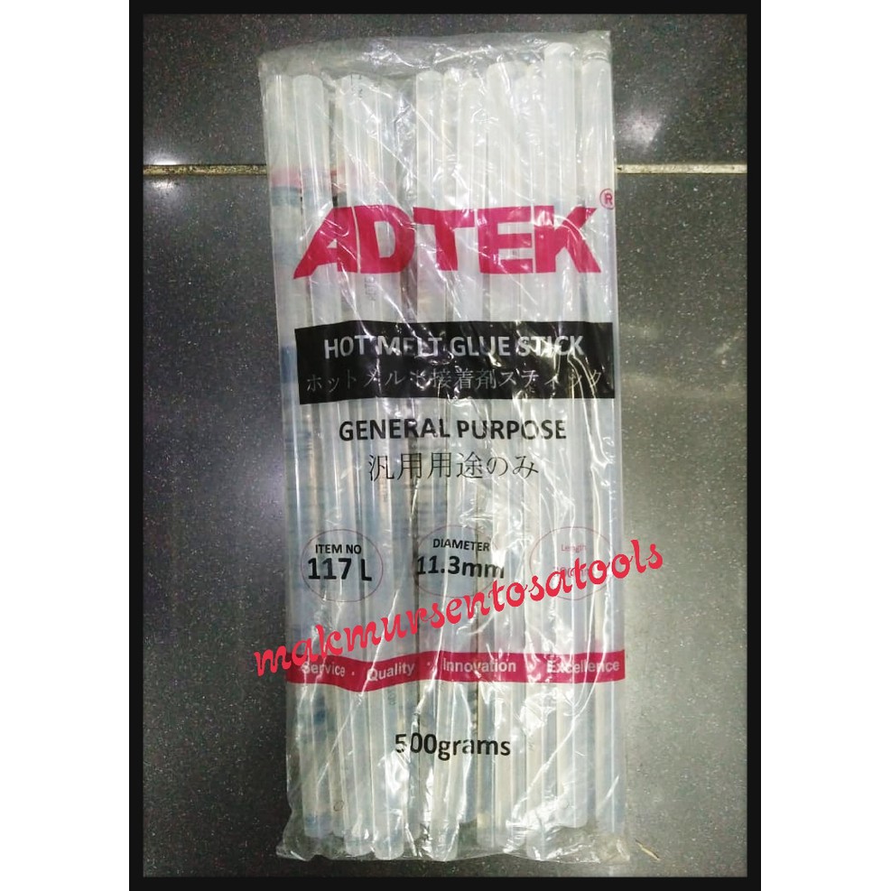 LEM BATANG LILIN HOT MELT GLUE STICK ADTEK ORI MALAYSIA tools n par