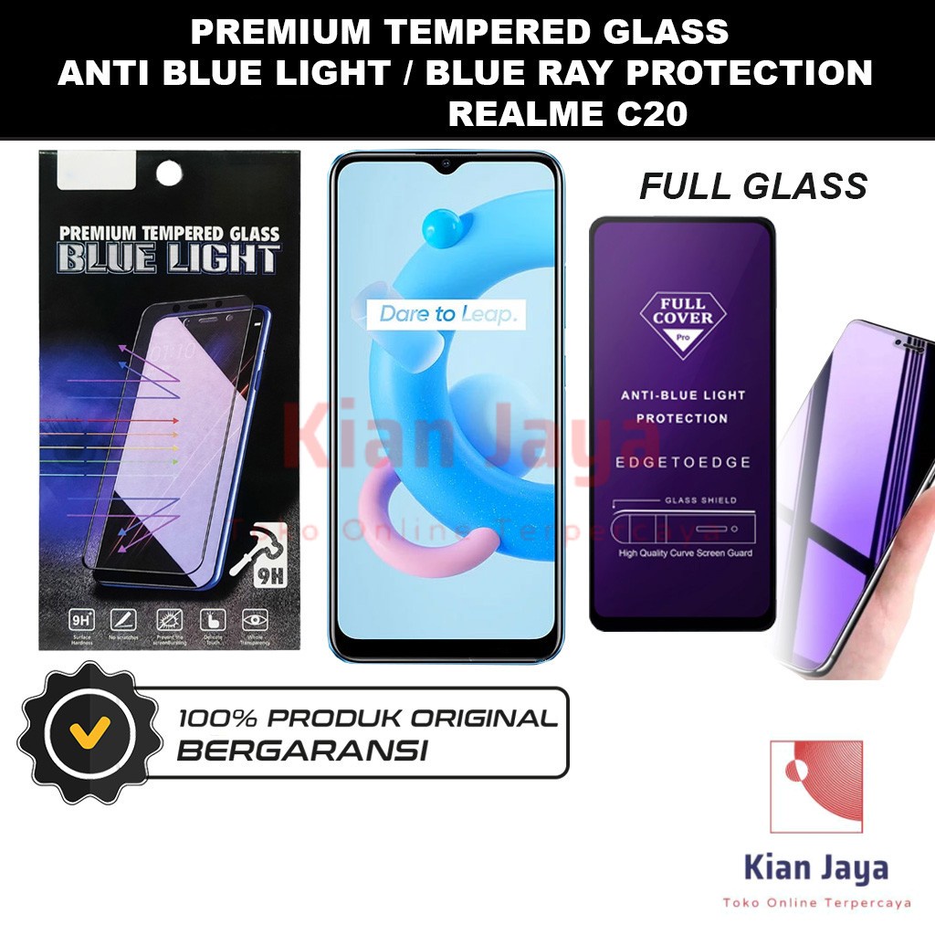 Tempered Glass Realme C20 Anti Blue Light Hp Temper Anti Gores