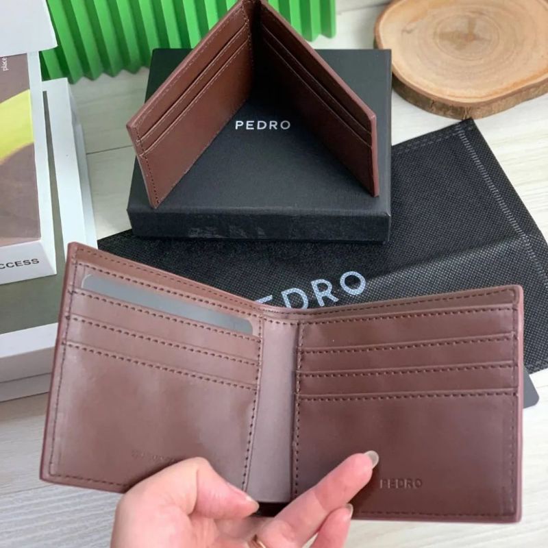 PDRO Men Leather Bi-Fold Wallet with Insert