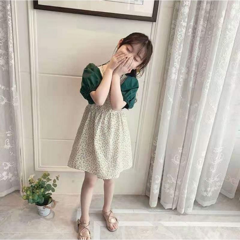 Dress Anak Perempuan Import Abstract Hand Rubba Balloon 3-7 Tahun