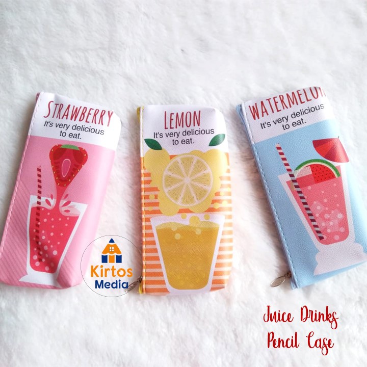 

Tempat Pensil Canvas Motif Juice Drinks Import