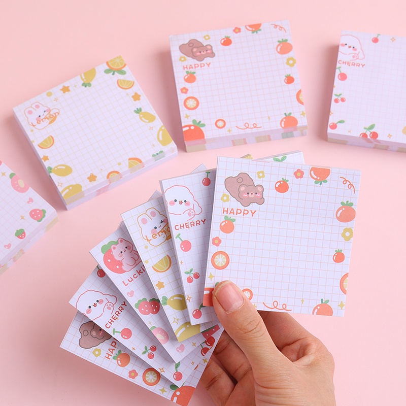 80 Lembar Kertas Memo Sticky Notepost It Motif Kartun Jepang Untuk Pelajar Diy