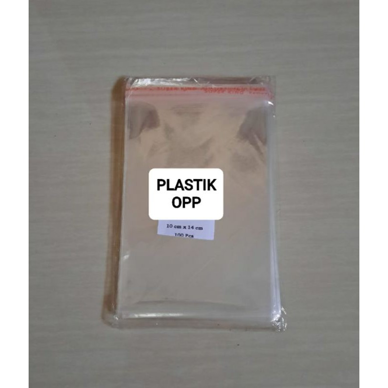 

PLASTIK OPP UKURAN 10 × 14 (SEAL/LEM) PLASTIK KEMASAN