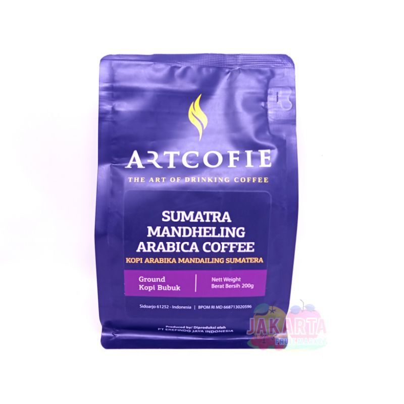 

(KOPI) ARTCOFIE SUMATRA MANDHELING ARABICA COFFEE 200G