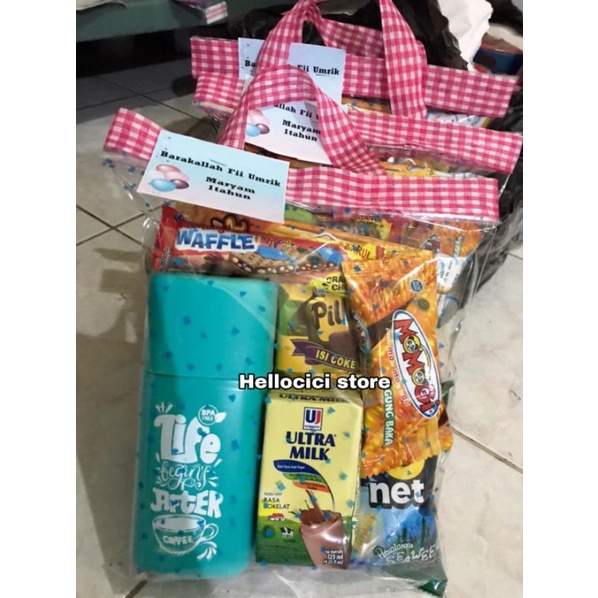 

PARCEL BINGKISAN SNACK + BOTOL IMOLA KEMASAN ULTAH