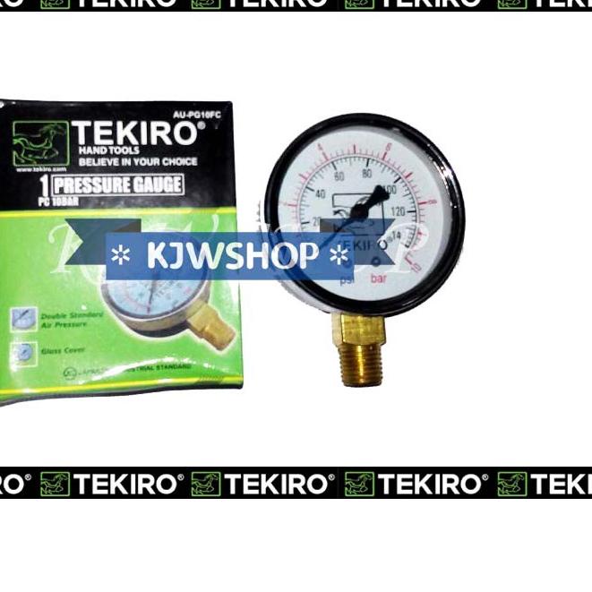 ☪ Manometer 10 bar TEKIRO Pressure Gauge 10 bar TEKIRO Manometer 10kg TEKIRO Mano Meter 10 bar TEKIR