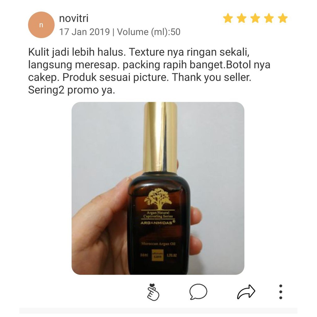 Argan Oil 50ml Pure Organik 100% Original Marocco Terjual Di Beberapa Negara