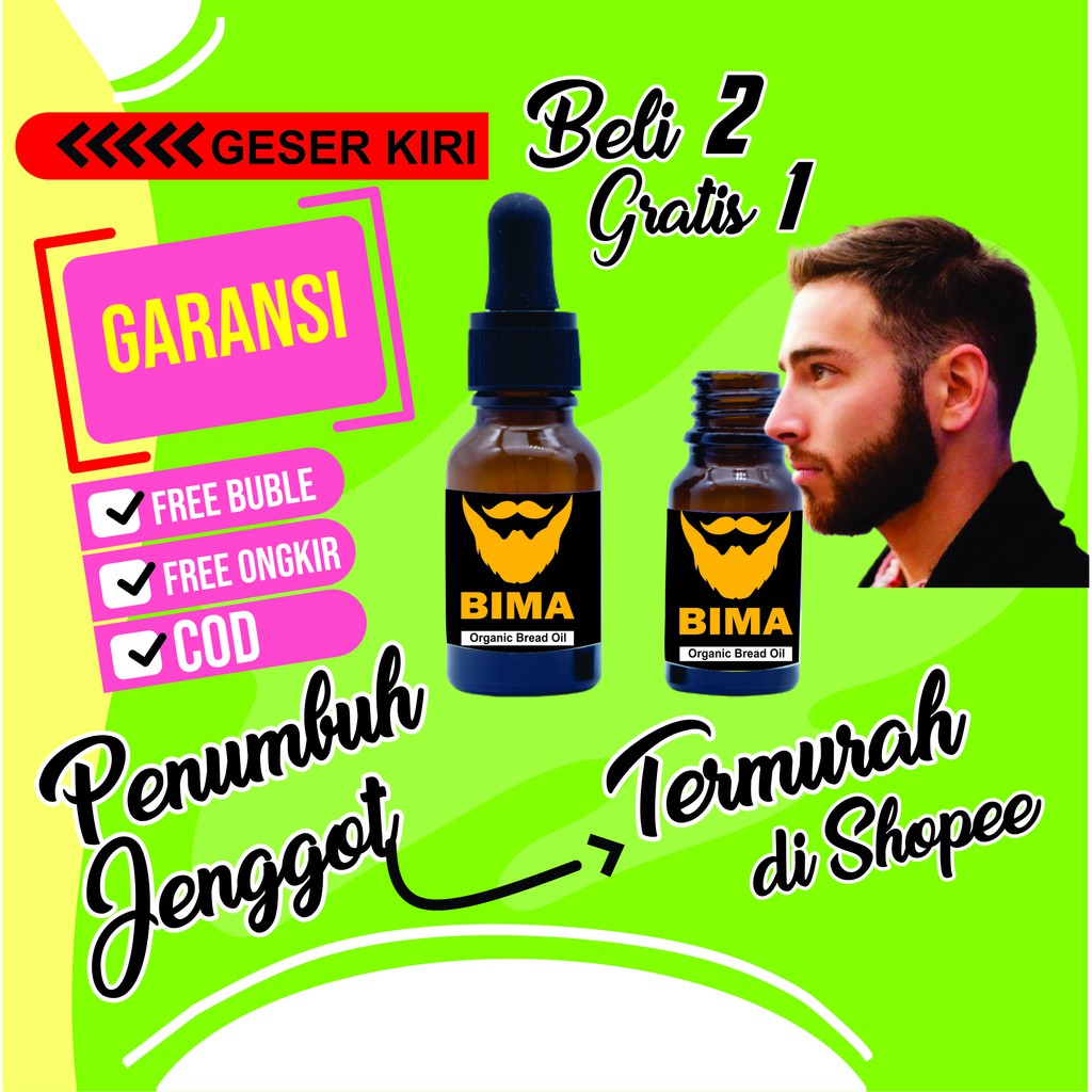 BIMA penumbuh jenggot tercepat, obat penumbuh jenggot tercepat ori, minyak penumbuh rambut jenggot t