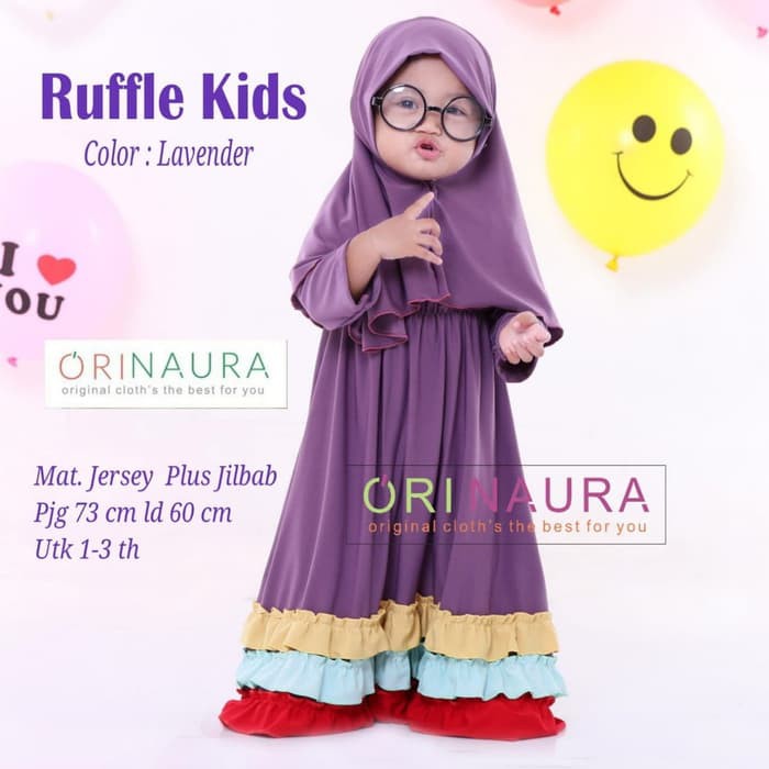 Baju Gamis Anak Warna Ungu