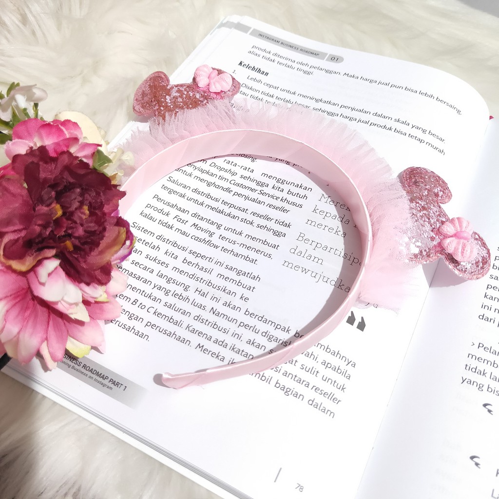 chandrasurya Bando Bondu Anak  Mickey  Mouse  Korea Cantik 