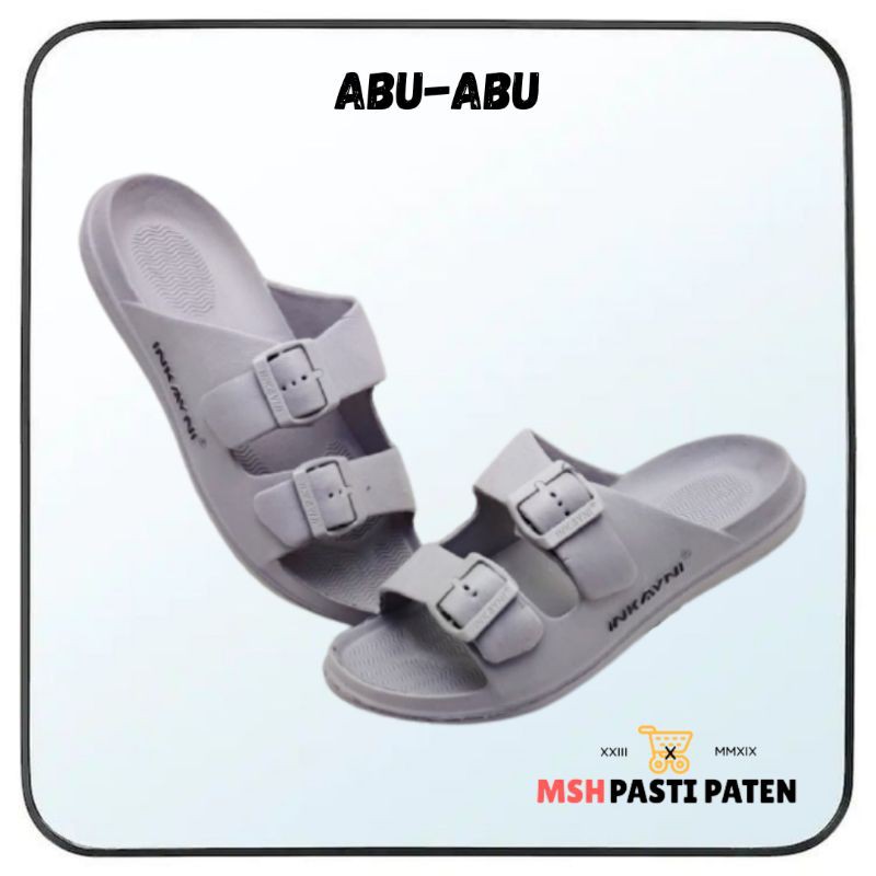 INKAYNI YK 6030 ukuran 39-44  Sandal selop gesper ban 2 bahan karet pria dewasa tahan air Sandal daily