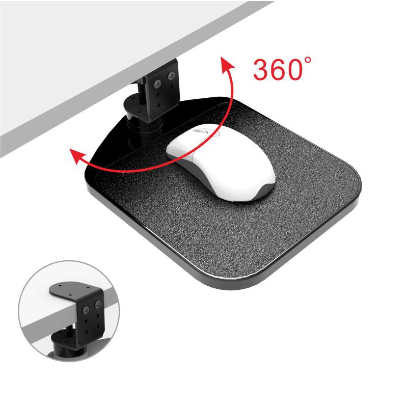 Under Desk Mouse Pad 360 Derajat Fleksibel | Meja Putar Mousepad Premium