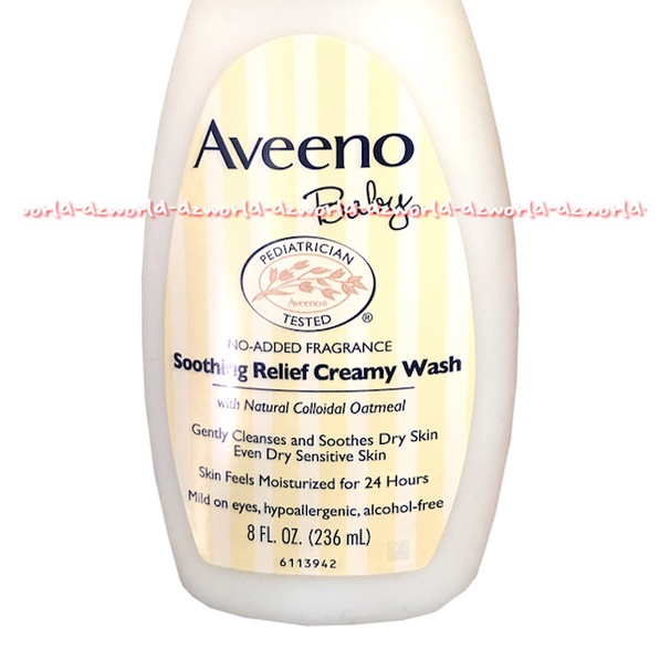 Aveeno Baby Soothing Relief Creamy Wash Oatmeal 236ml Sabun Mandi Aveno Bayi Lembut di Kulit