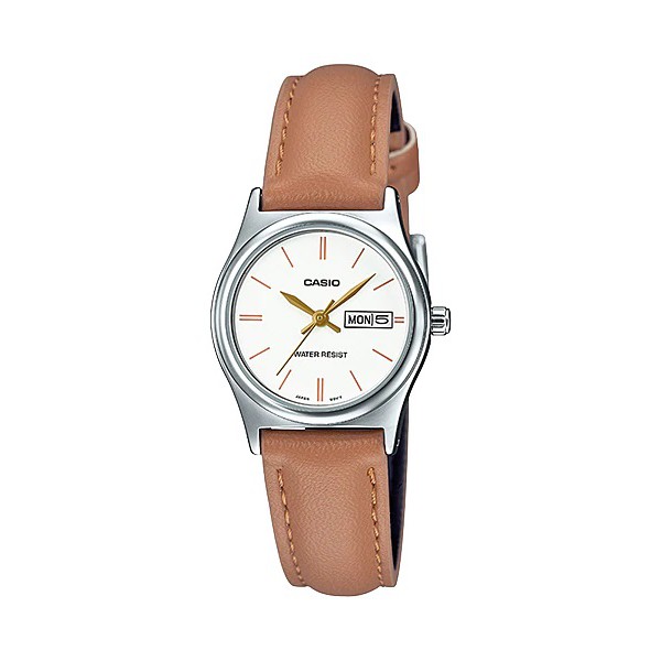 Casio General LTP-V006L-1B2 4B / LTP V006L 7B2 Jam Tangan Kulit Wanita