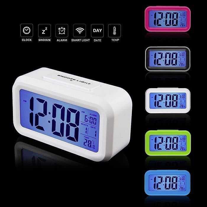 RS - Jam Meja Weker Beker Digital alarm alaram LED Dekorasi Aesthetik estetik Hari RS-75409