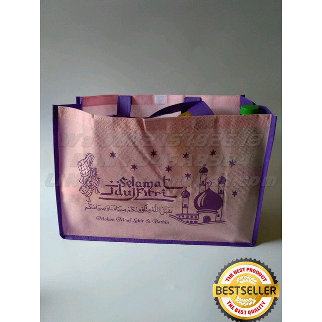 

Tas Bingkisan Lebaran Idul Fitri PINK UNGU Ready Stock Uk.P 40cm L 14cm T 28